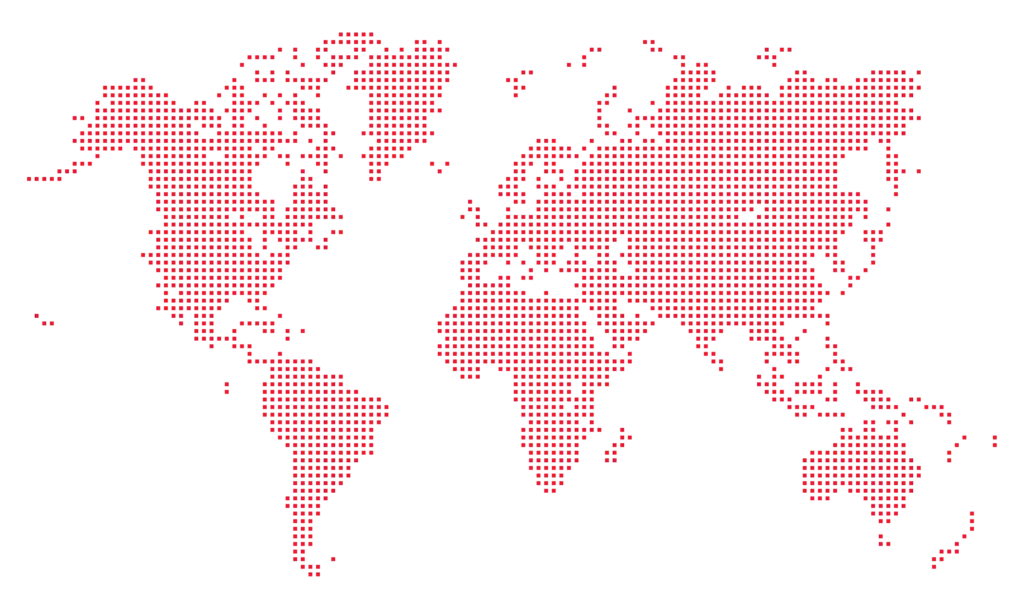 Wereldkaart van ons internationale verhuisnetwerk